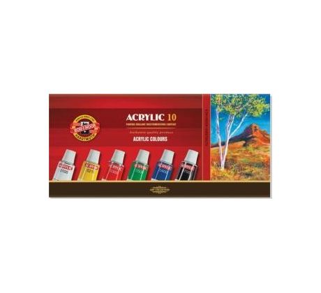 Barva akrylová 16ml/10 odstínů v tubě