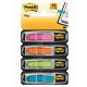 Záložky samolepicí Post-it šipky neon 11,9 x 43,2 mm/ 4 x 24 ks