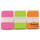 Záložky samolepicí Post-it silné 25,4 x 38 mm/3 x 22 ks neon
