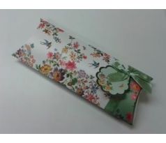 Krabička dárková Eden Garden střední 28,5x12x5,5 cm, povrch hedvábí, motiv květy