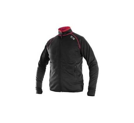 Mikina TORONTO, pánská, černo-červená vel. 2XL