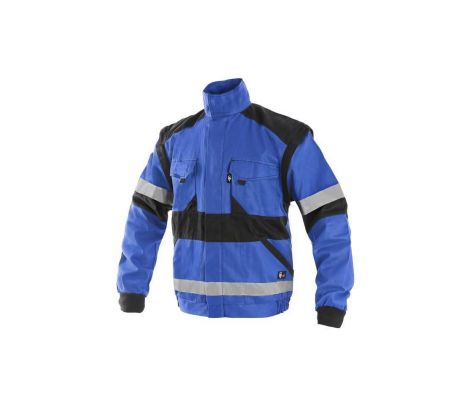 Blůza LUXY BRIGHT, pánská, reflexní pruhy, modro-černá vel. 52