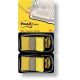 Záložky samolepicí Post-it dvojbalení 25,4 x 43,2 mm/ 2 x 50 ks žluté