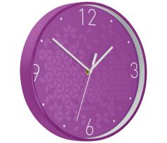 Hodiny nástěnné Leitz WOW purpurové