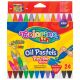 Pastely olejové trojhr. Colorino Kids 24 barev (zlatá, stříbrná, 4x neon)